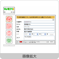 押印情報（暗号化された情報）を記入する